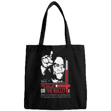 Discover MALCOLM X Motivation quote Bags