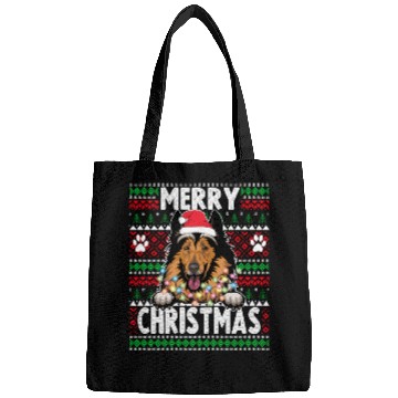 Discover Collie Christmas Lights Dog Lovers Xmas Pajama Bags
