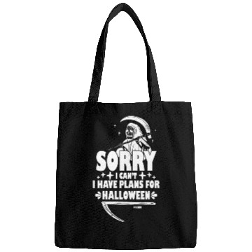 Discover Sensenmann has no time Halloween saying Bags