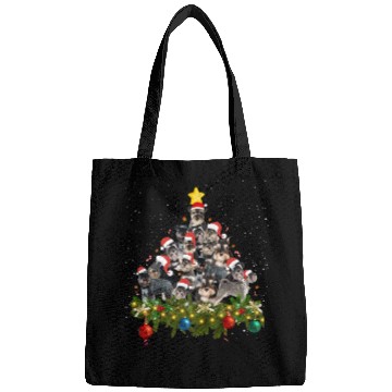 Discover Schnauzer Dogs Tree Christmas Sweater Xmas Pet Dog Bags