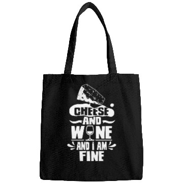 Discover Cheese And Wine And I Am Fine Lover Love Cute Bags