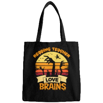 Discover Reading Teachers Love Brains Zombie Teacher School Bags