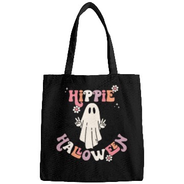 Discover Retro Hippie Halloween Cute Ghost Bags