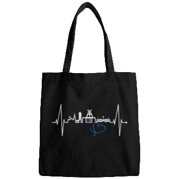 Discover Bochum Skyline Heartbeat Ruhrpott Germany Lover Bags