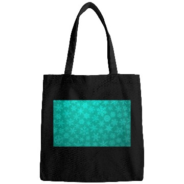 Discover Teal Snowflakes Christmas Pattern Bags