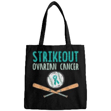 Discover Funny Baseball Lover For Teal Ribbon Awareness Bags
