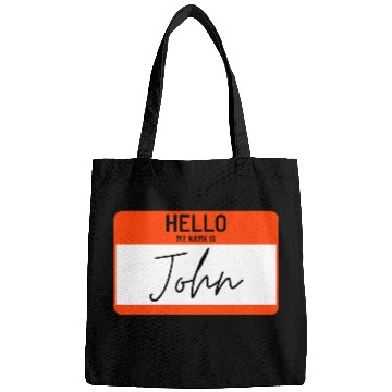 Discover hello my name is john name card Bags