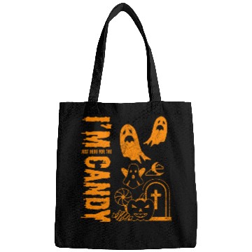 Discover I AM JUST HERE FOR THE CANDY HALLOWEEN SPOOKY FALL Bags