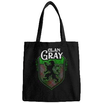 Discover Clan Gray Scottish Tartan Rampant Lion Celtic Bags
