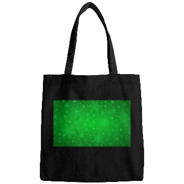 Discover Beautiful Green Snowflakes Pattern Bags