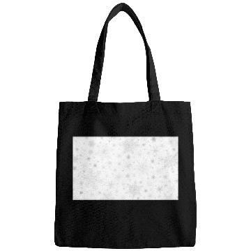 Discover Christmas Snowflakes Pattern Grey White Bags