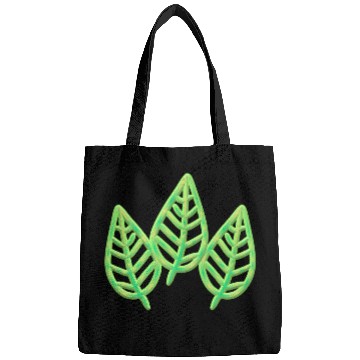 Discover three leaves leaf icon nature green Bags