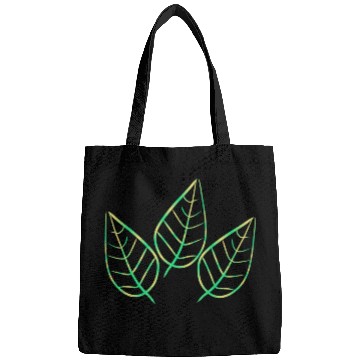 Discover leaf icon nature green three leaves Bags