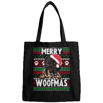 Discover Cute Dog Pajama - Dachshund Dog Lover Christmas Bags