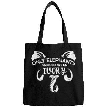 Discover Elephants Ivory Extinction Awareness Save Animals Bags