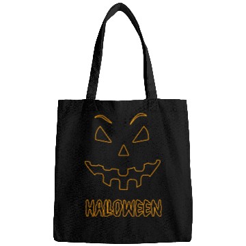 Discover halloween scary evil pumpkin funny pumpkin head Bags