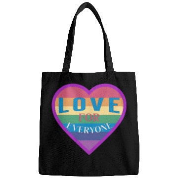 Discover Heart rainbow unisex love for everyone Bags