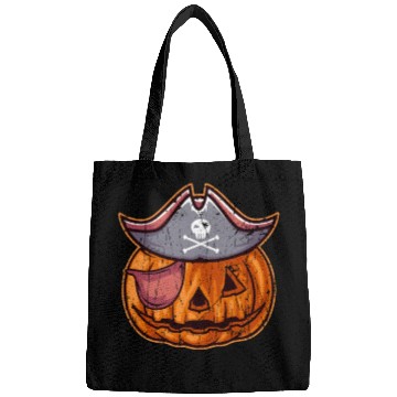 Discover Pirate Pumpkin Head - scary pumkin Bags
