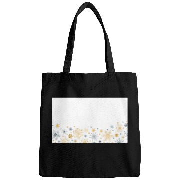 Discover Elegant Snowflakes White Gold Silver Bags