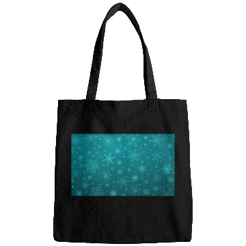 Discover Teal Snowflakes Christmas Pattern Bags
