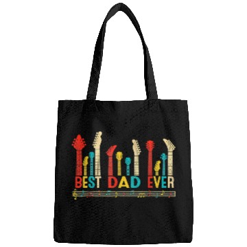 Discover Best Dad Ever Daddy Guitar Vintage Bags
