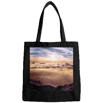 Discover dark blue ocean waves storm fantasy Bags
