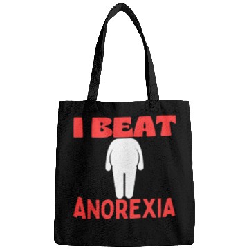 Discover I Beat Anorexia FUNNY Bags