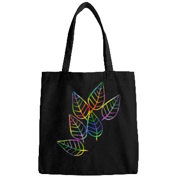 Discover leaf icon nature colorful rgb leaves Bags
