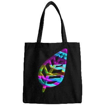 Discover leaf icon nature colorful Bags