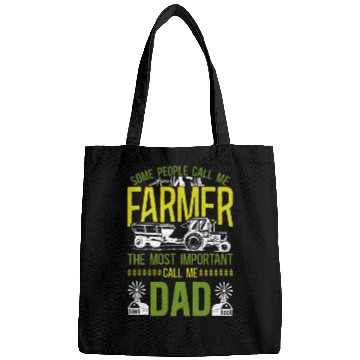 Discover Farming Farmer Dad Father Tractor Bags