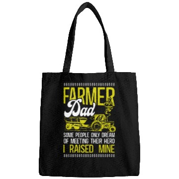 Discover Farming Farmer Dad Father Tractor Bags