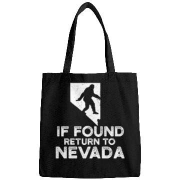 Discover Funny Bigfoot If Found Return To Nevada Map Design Bags
