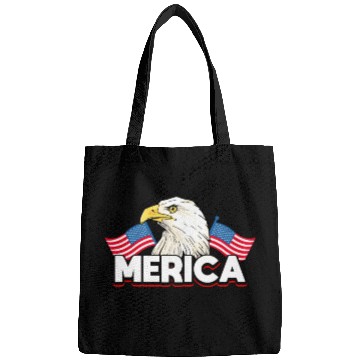 Discover Merica Bald Eagle US Flag Independence Bags