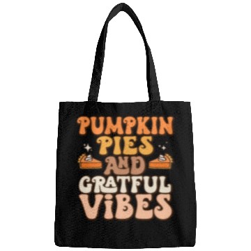 Discover Retro Pumpkin Pies Grateful Vibes Thanksgiving Bags