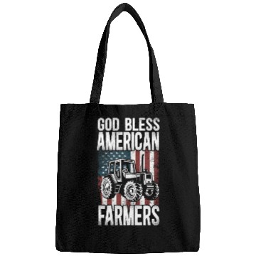 Discover Farming Farmer Us American Flag Bags