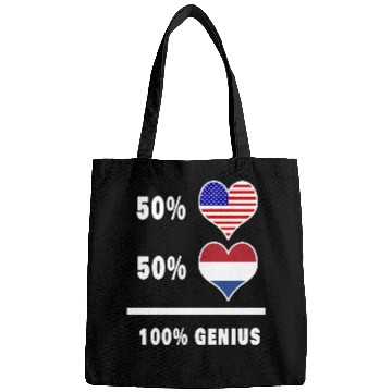 Discover USA and Netherlands Genius flag design Bags
