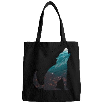 Discover The Wilderness calls Wolf Forest Mountains Nature Bags