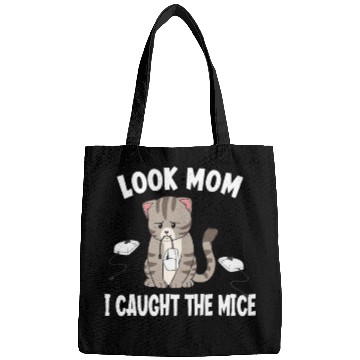 Discover I Caught All The Mice Funny Cat Computer Mouse Bags