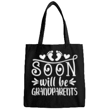 Discover You Will Soon Become Grandparents. Grandma Grandpa Bags