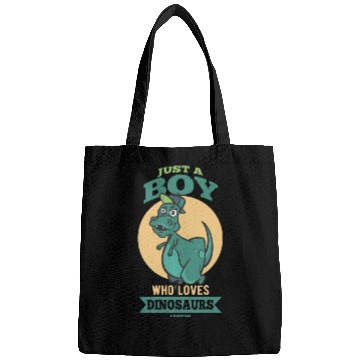 Discover Just A Boy Who Loves Dinosaurs Bags