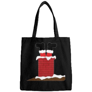 Discover Funny Santa Claus Stuck in chimney Bags