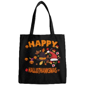 Discover Wine Halloween Christmas Happy Hallothanksmas Bags