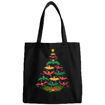 Discover Family Matching Christmas Pajama Bat Xmas Tree Bags