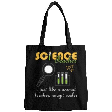 Discover Chemistry Physics Biology Funny Science Teacher Bags