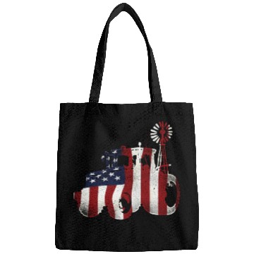 Discover Farming Farmer American Flag Us Bags