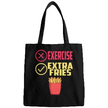 Discover Exercise Extra Fries Chips Workout Gym Bags