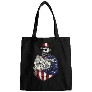 Discover Farming Farmer American Flag Us Bags