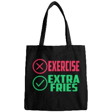Discover Exercise Extra Fries Gym Workout Chips Bags