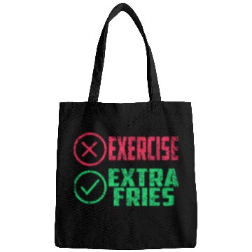 Discover Exercise Extra Fries Gym Chips Workout Bags