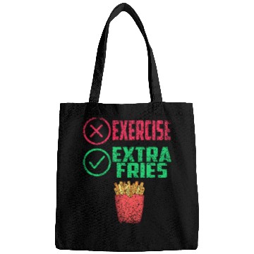 Discover Exercise Extra Fries Workout Chips Gym Bags